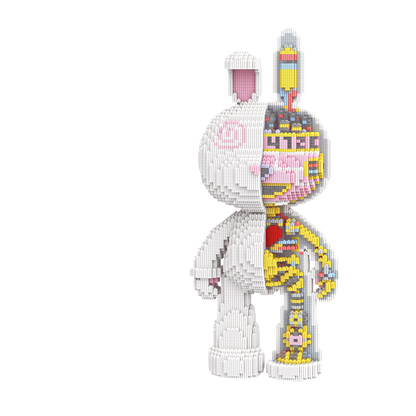 Large Bear & Rabbit Building Block Figures