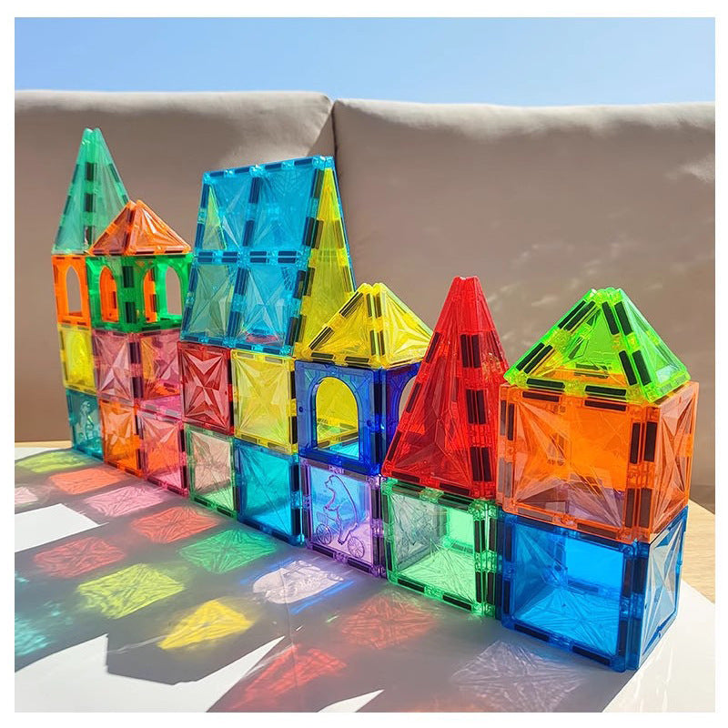 Colour Window Magnetic Building Tiles, 26 to 268 Pieces
