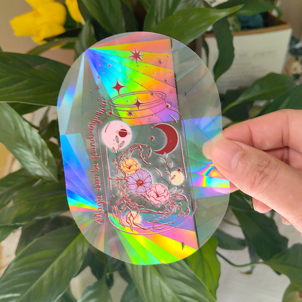 Sunshine Catcher Colorful Window Sticker Suncatcher Sun Rainbow Prism Glass Sticker