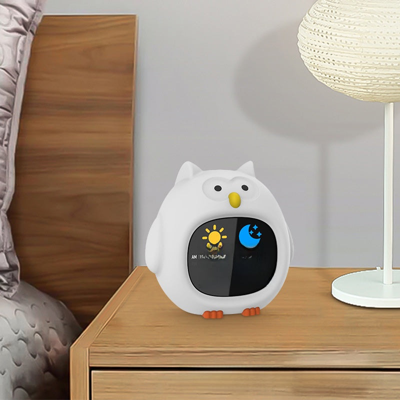Silicone Cartoon Alarm Clock with LED Night Light