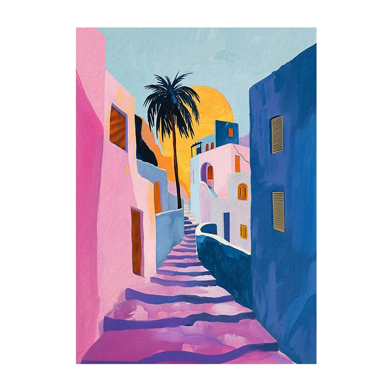Tablou abstract, pictat manual sau tipărit giclée