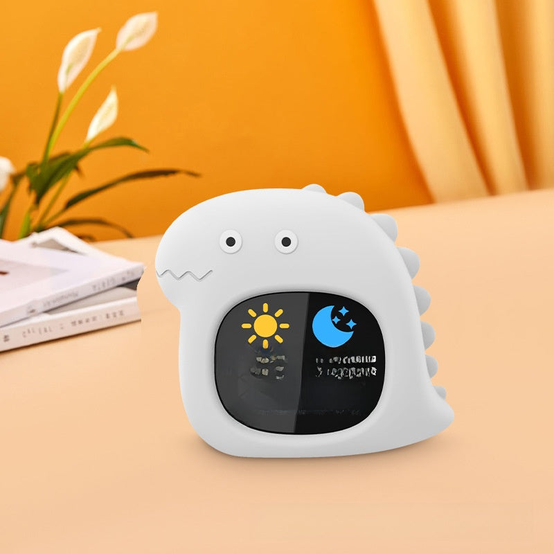 Silicone Cartoon Alarm Clock with LED Night Light
