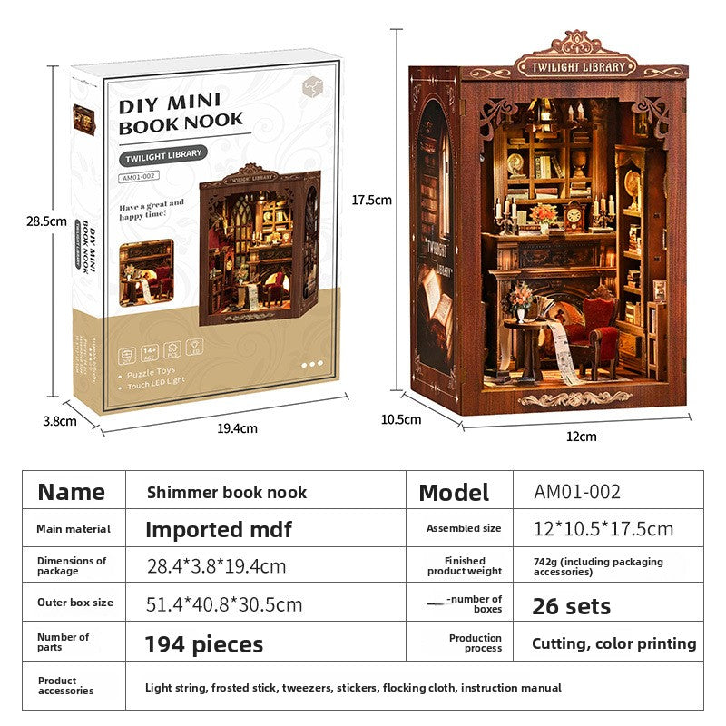 Maison miniature DIY en bois, découpe laser