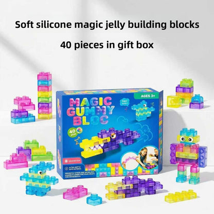 Mattoncini in silicone morbido, 40 pezzi