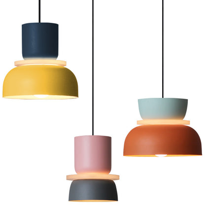 Nordische LED-Pendelleuchte aus Eisen und Aluminium
