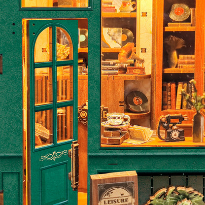 Maison miniature serre-livres, modèle 3D en bois