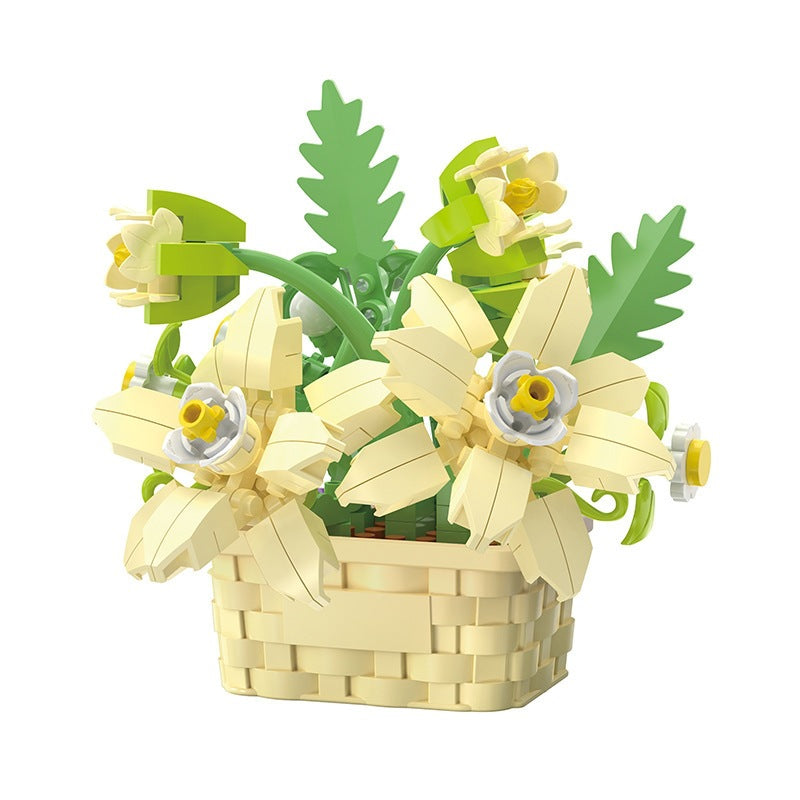 DIY Sunflower Basket Building Blocks