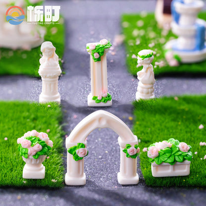 Ornamente miniaturale de grădină DIY pentru diorame