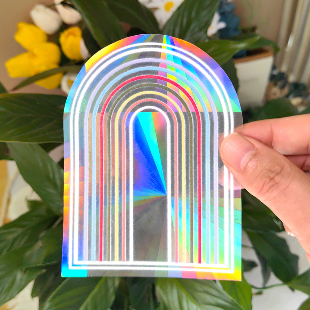 Sunshine Catcher Colorful Window Sticker Suncatcher Sun Rainbow Prism Glass Sticker
