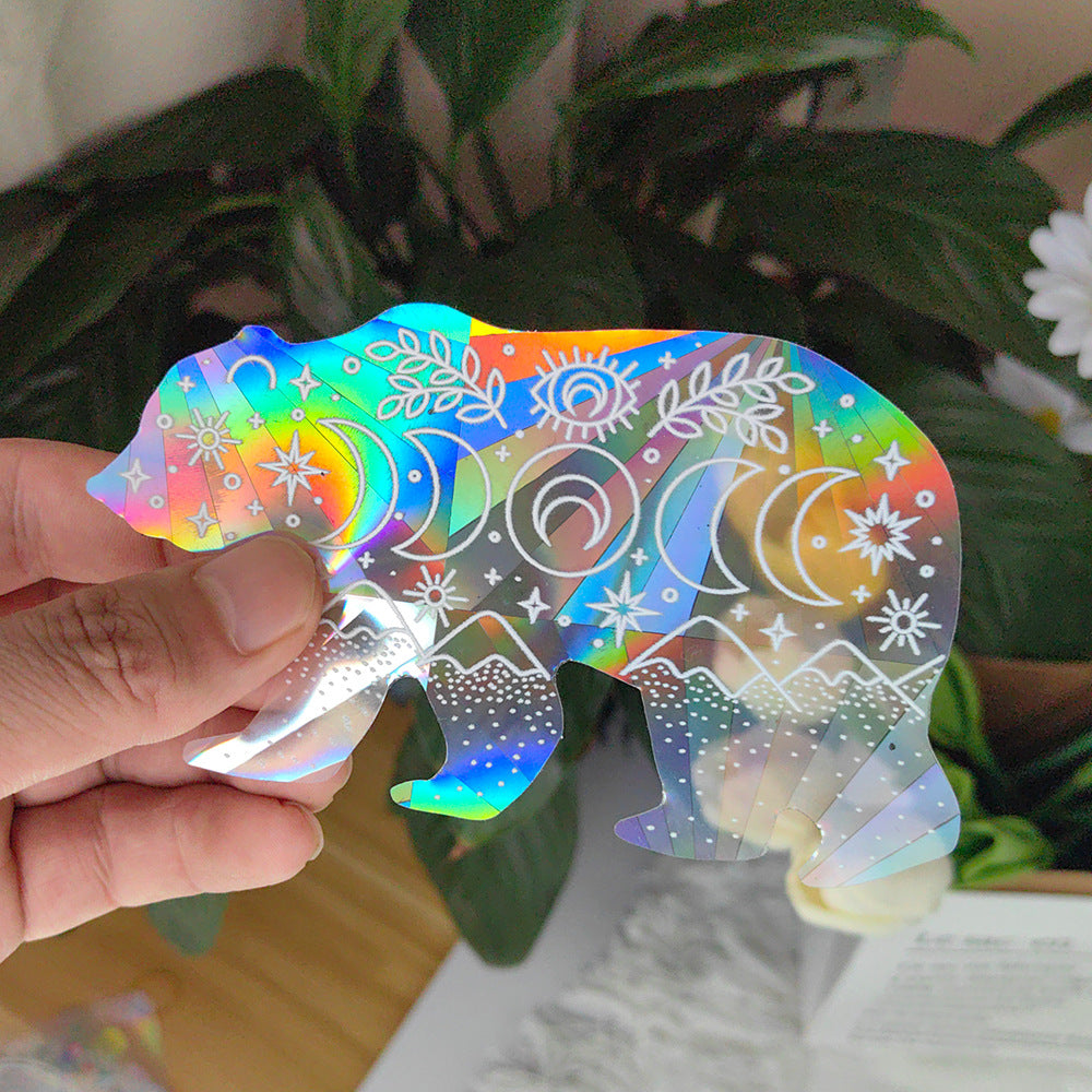 Sunshine Catcher Colorful Window Sticker Suncatcher Sun Rainbow Prism Glass Sticker