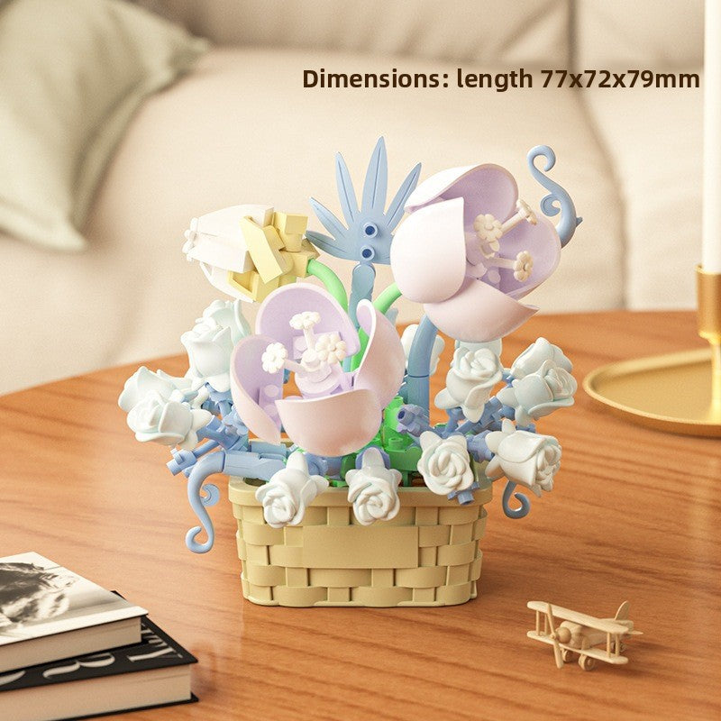 DIY Sunflower Basket Building Blocks