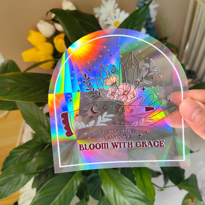 Sunshine Catcher Colorful Window Sticker Suncatcher Sun Rainbow Prism Glass Sticker