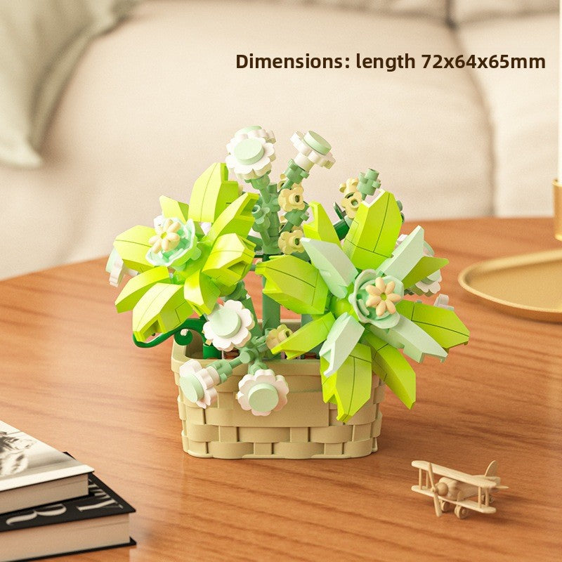 DIY Sunflower Basket Building Blocks