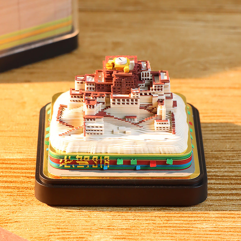 3D Paper Carving Sticky Note Block