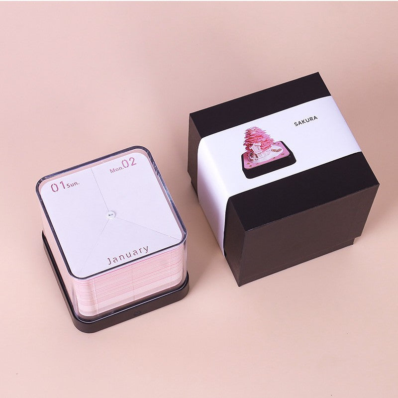 3D Paper Carving Sticky Note Block