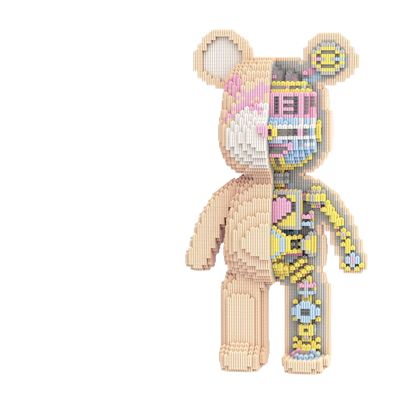 Large Bear & Rabbit Building Block Figures