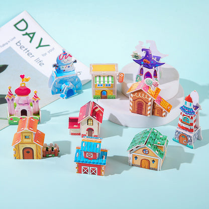 3D Assembly Miniature House Puzzle DIY Kit