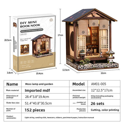 Maison miniature DIY en bois, découpe laser