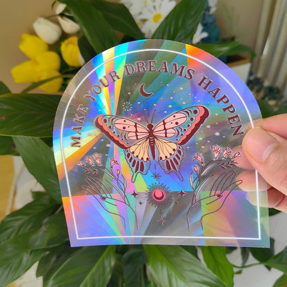 Sunshine Catcher Colorful Window Sticker Suncatcher Sun Rainbow Prism Glass Sticker