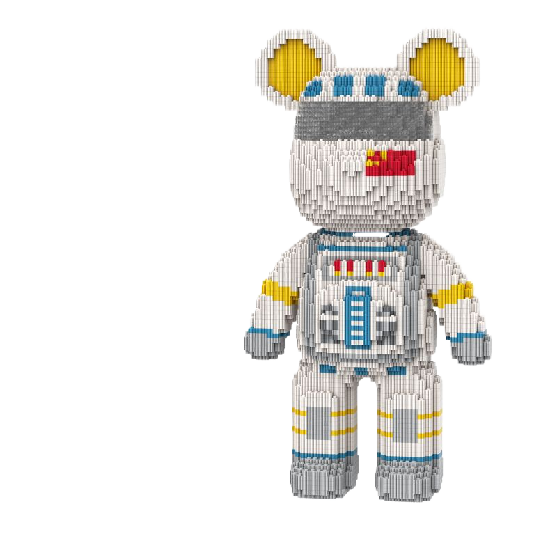 Large Bear & Rabbit Building Block Figures