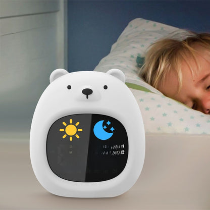 Silicone Cartoon Alarm Clock with LED Night Light