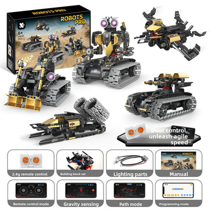 Programmable Remote-Control Block Robots