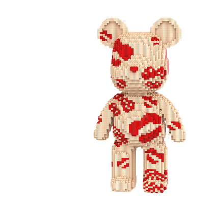 Large Bear & Rabbit Building Block Figures