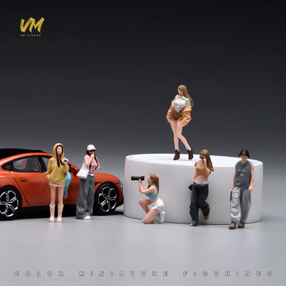 Figuras pintadas a mano a escala 1:64 para dioramas