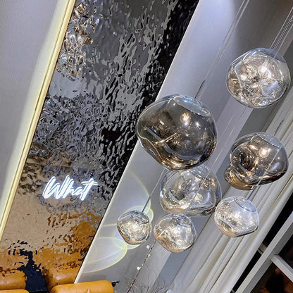 LED-Pendelleuchte Lava aus Acryl
