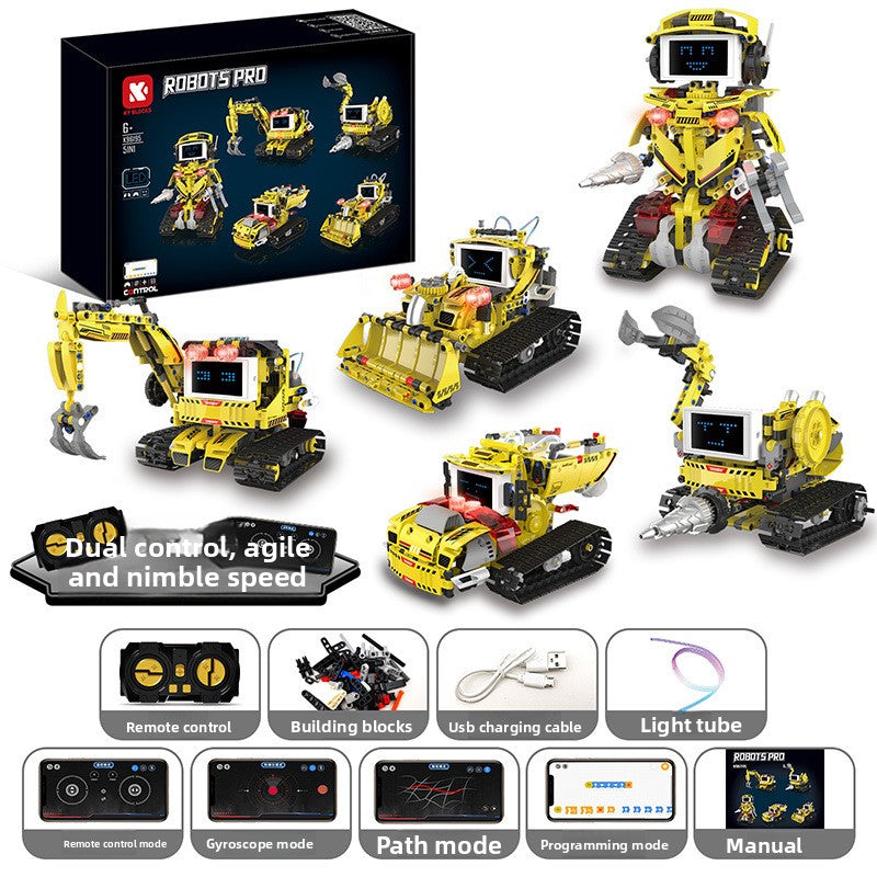 Programmable Remote-Control Block Robots