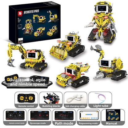 Programmable Remote-Control Block Robots