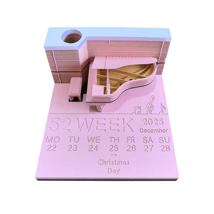 3D Paper Carving Sticky Note Block