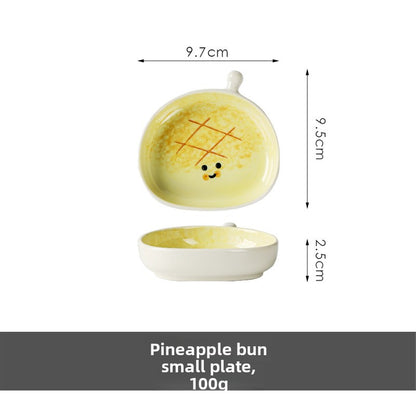 Sechseckige Dessertteller aus Keramik