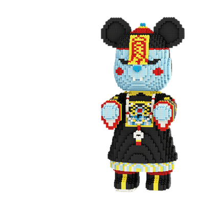 Large Bear & Rabbit Building Block Figures