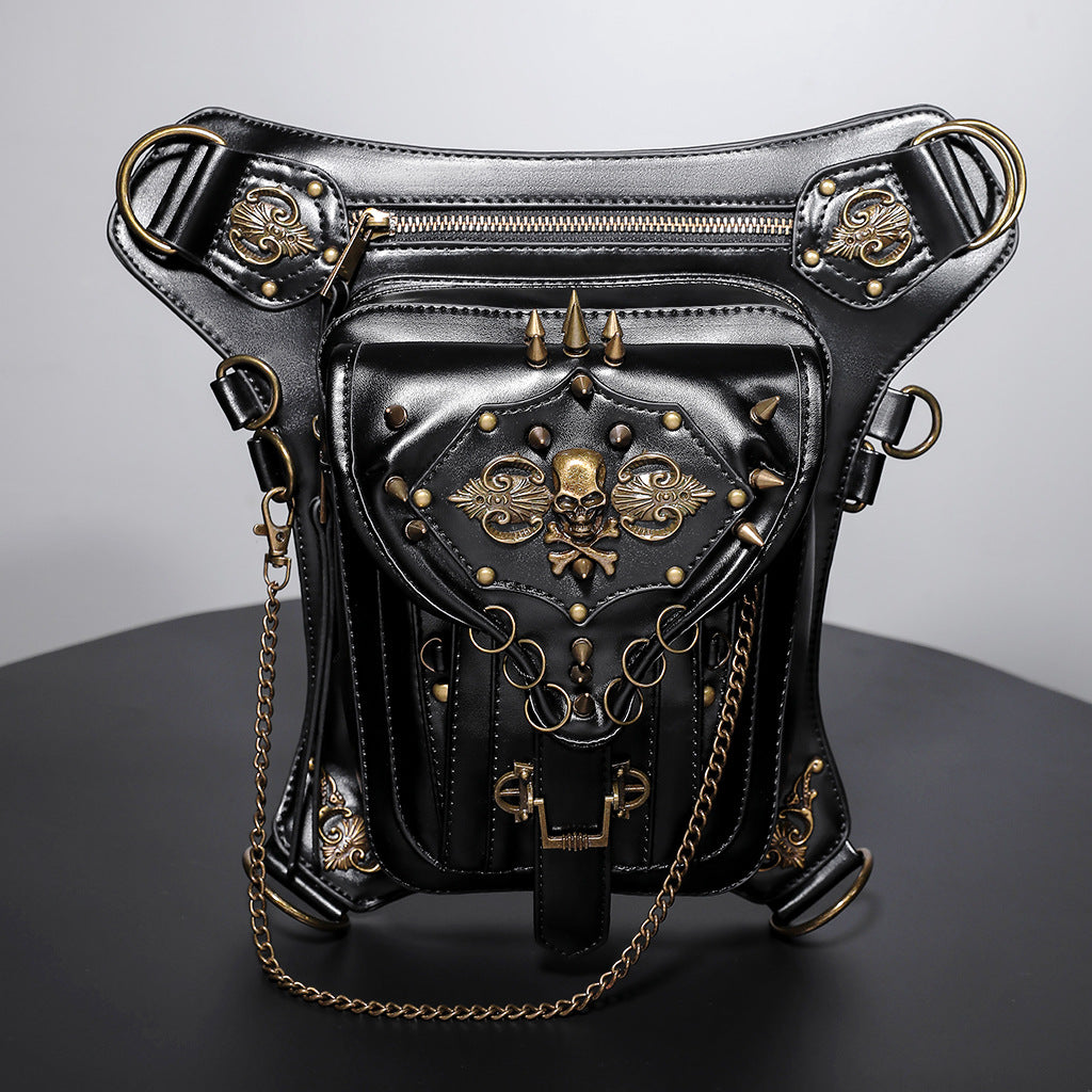Bolso bandolera steampunk con bolsillo para móvil