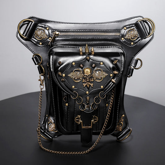 Steampunk-Umhängetasche mit Handyfach