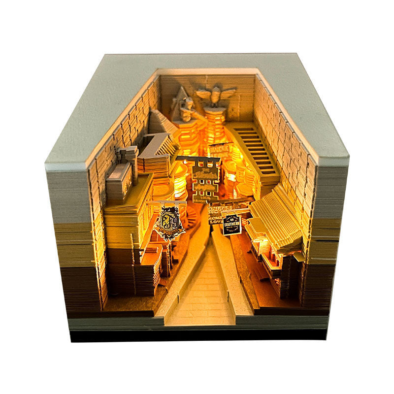 3D Paper Carving Sticky Note Block
