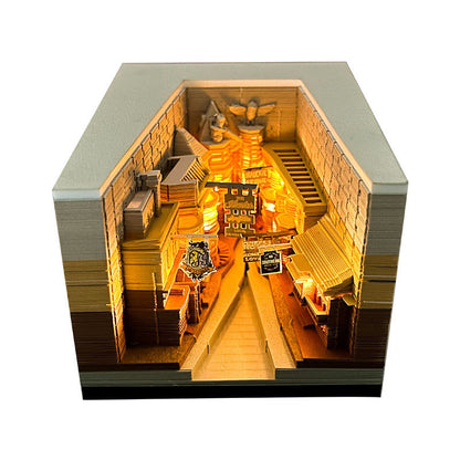 3D Paper Carving Sticky Note Block
