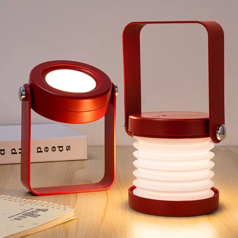 Lampe de bureau pliante type lanterne, rechargeable