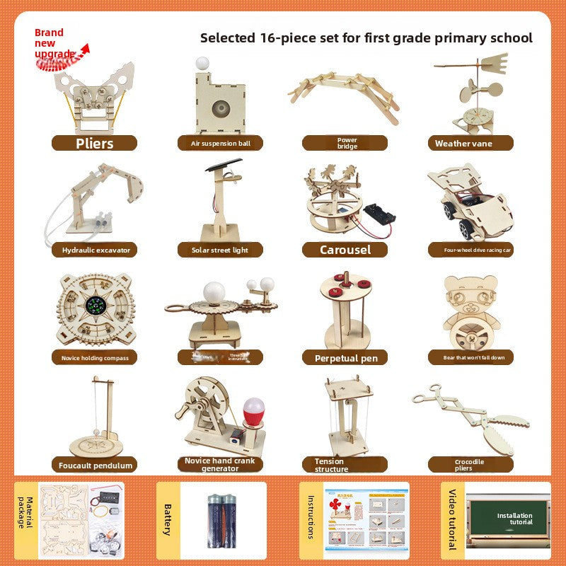 Kit STEM de experimentos científicos, 16 experimentos