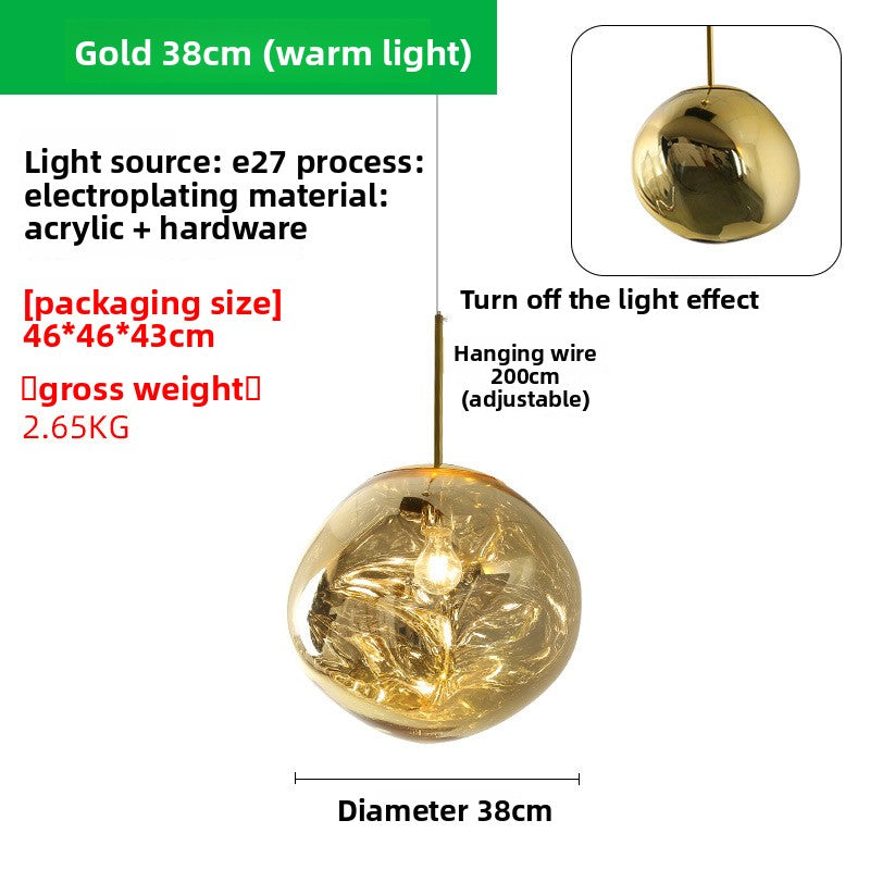 LED-Pendelleuchte Lava aus Acryl