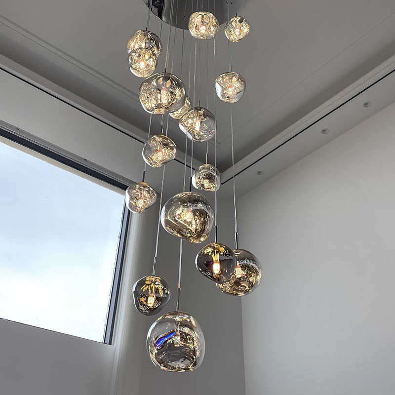 LED-Pendelleuchte Lava aus Acryl