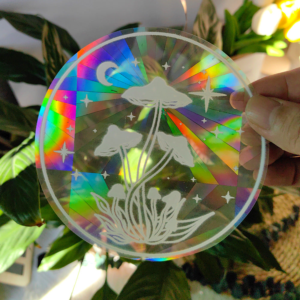 Sunshine Catcher Colorful Window Sticker Suncatcher Sun Rainbow Prism Glass Sticker