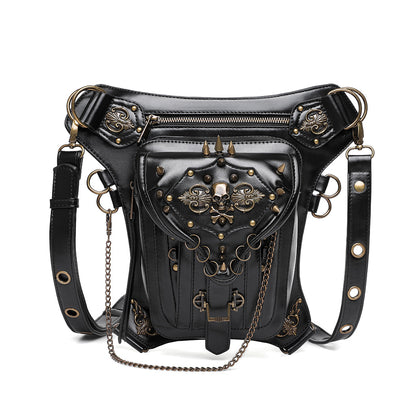 Bolso bandolera steampunk con bolsillo para móvil