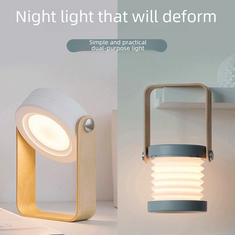 Lampe de bureau pliante type lanterne, rechargeable