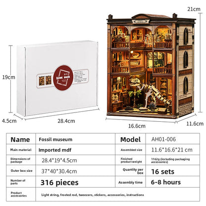 Maison miniature DIY en bois, découpe laser