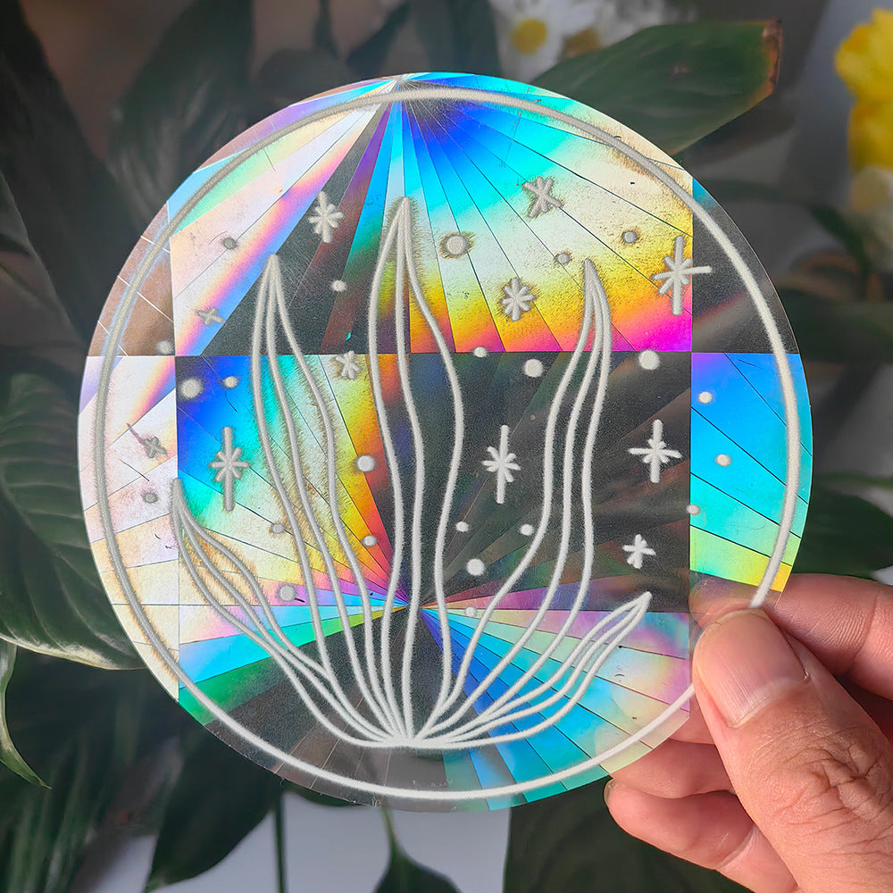 Sunshine Catcher Colorful Window Sticker Suncatcher Sun Rainbow Prism Glass Sticker