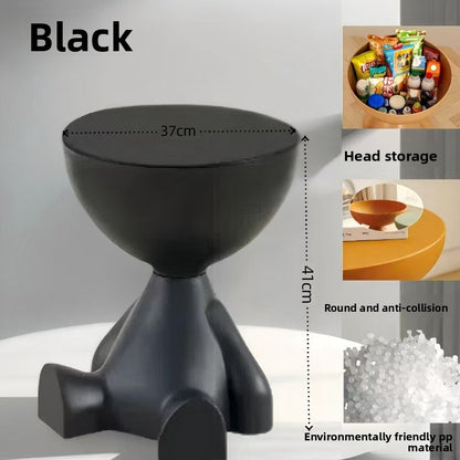Table d appoint demi-tête avec rangement