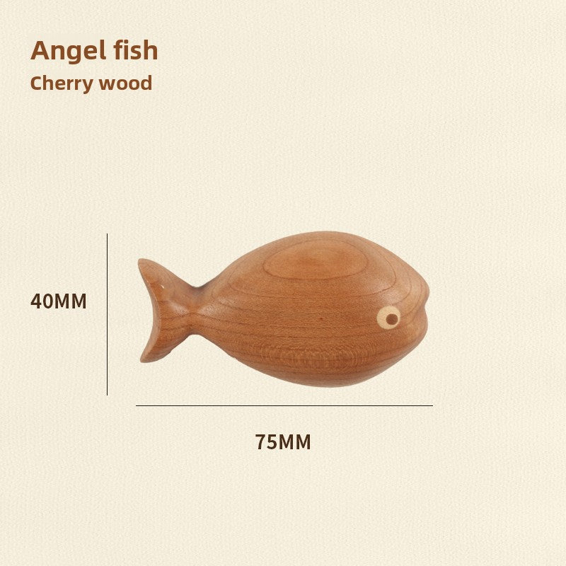 Kühlschrankmagnete in Fischform aus Hartholz