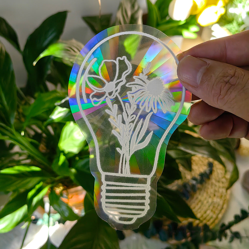 Sunshine Catcher Colorful Window Sticker Suncatcher Sun Rainbow Prism Glass Sticker